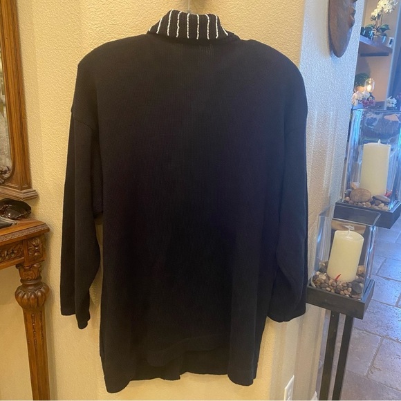 Vintage I.B. DIFFUSION 1991 Beaded Sequin Embellished Sweater Cardigan-Medium - Picture 5 of 8